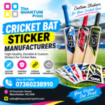 Choosing the Right Cricket Bat Sticker Maker for Your Design